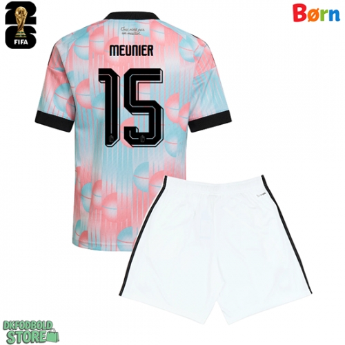 Belgien Thomas Meunier #15 Replika Babytøj Udebanesæt Børn VM 2026 Kortærmet (+ Korte bukser)